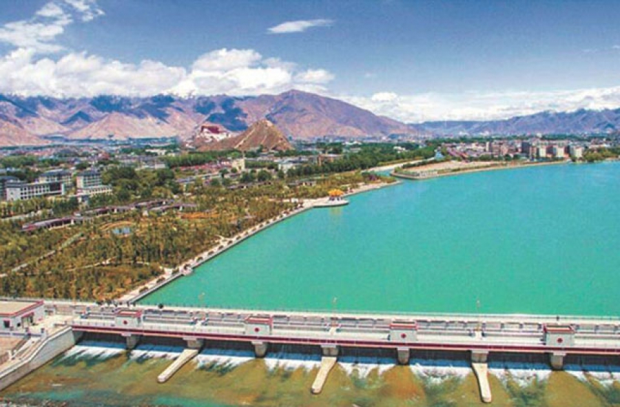西藏拉薩河重點河道水利改造工程